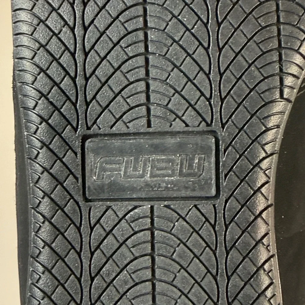 FUBU Mens Low‎ Top Sneakers Black White Memory Foam Size 13 LMNFB40SC004